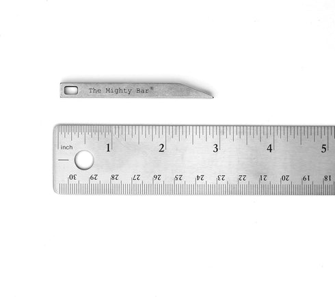 The Mighty Bar - Heavy Duty Keychain Prybar EDC Pry Bar for Every Day Carry Small Stainless Steel Key Chain Multitool