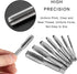 JONMON 8Pcs Metric Tap Set, M3-M12 Hand Screw Thread Plug Taps with Adjustable Reamer Wrench for Woodworking