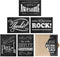 Retro Chalkboard Thank You Card Pack, 36 Greeting Cards with Brown Kraft Envelopes, Vintage Designs