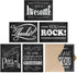 Retro Chalkboard Thank You Card Pack, 36 Greeting Cards with Brown Kraft Envelopes, Vintage Designs