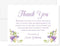 Purple Flowers Sympathy Thank You Cards, Funeral Thank You Cards, Bereavement Notes