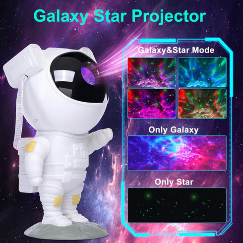 NICAYET 2-10 Star Projector Galaxy Night Light,Birthday Gifts Toys for Year Old Boys Girls- Astronaut Starry Nebula
