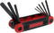 Allen Wrenches Sets, Red Folding Metric Hex Key Socket Set (8-Piece)