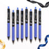 WRITECH Retractable Gel Ink Pens, Blue-Ink 0.7mm Medium Point, Smooth Writing, Quick-Dry, Set of 8