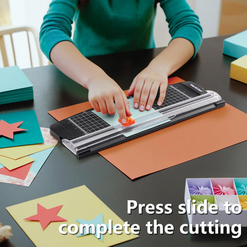 WORKLION Small Paper Trimmer - Portable Paper Cutter for Label, Origami, Card, Photo, and Craft Project