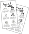 Lashicorn Bread Care Instruction Cards | 50pk 2x3.5 Sourdough Storage Bakery Baker Client