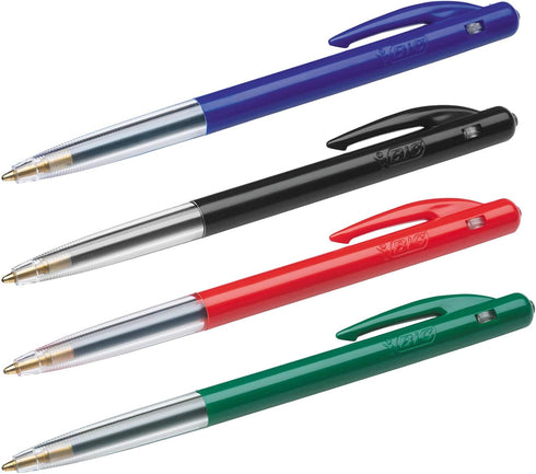 Bic M10 Medium Clic Pens, Blue, Pack of 10