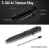 KeyUnity KP04BK Bolt Action Pen, Titanium Alloy EDC Pocket Pen, Retractable Metal Ballpoint for Everyday Carry