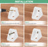 20-Pack 0.78 0.71 M METERXITY L-Shape Corner Brace, x in Nylon Plastic Right Angle Brackets with Screw for Shelves/Wood