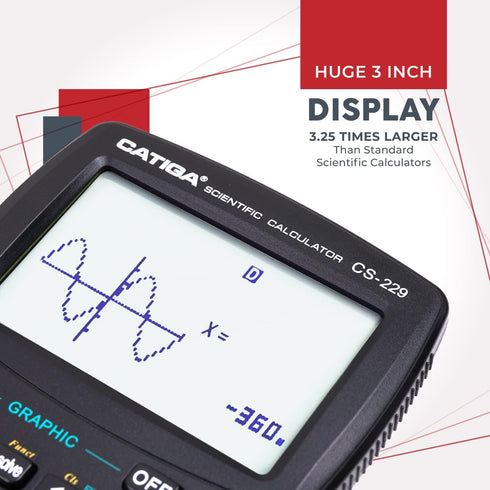 CATIGA CS229 Scientific Calculator with Graphics Functions, Multiple Modes for Beginners and Advanced Courses