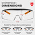 NoCry Safety Glasses Over Eyeglasses - 100% UV Protective Lab Safety Goggles