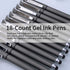 Generic 0.7mm 2-in-1 (18 Pack-Dark Black Gel Ink Rollerball Pens Gel Pens Stylus Pens Medium Point Pen for Office