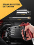 High Volume Air Blow Gun, Retro Red with Powerful Flow Nozzle, 4.9" Stainless Steel Extension & 1/4'' Quick Plug