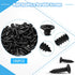 28 168 Black L Corner Brackets + Stainless Steel Screws, Heavy Duty Angle Brackets for Shelves, Raised Beds, Tables