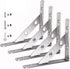 WSZD A Shelf Bracket, 4pcs of 6 x 4 inch/150mm x 100mm Stainless