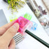 Cretty-Meet 4 PCS Handheld Pencil Sharpeners with Lid, Multicolor Dual Hole Manual Little Sharpener for Crayons