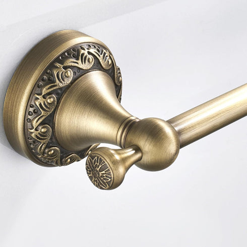 Antique Bronze Brass Toilet Paper Holder, Wall Mounted Bathroom Hardware Accessories with Pattern Carving Design
