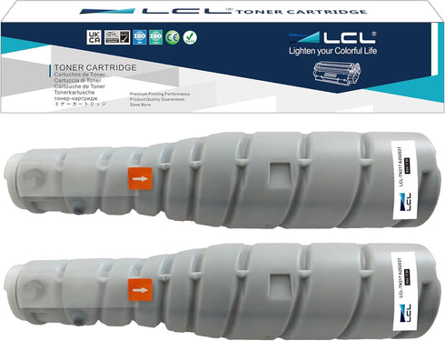 LCL Compatible Toner Cartridge Replacement for Konica Minolta TN217 TN-217 (2-Pack Black) for Bizhub Series
