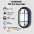 Dimmable 6W 600Lumens 5000K 1 Pack Oval Bulkhead Light Fixture, Outdoor Wall Lantern, LED Nautical and Sauna Light