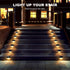 16 Pack pearlstar Solar Step Lights,Solar Deck Railing Lights Outdoor Waterproof Led Fence Lamp for Patio,Stairs,Garden