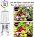 WokHok G9 Bulbs,120V T4 40W Bulb White,8 Pack Appliance Light Bi-Pin Xenon Small Light for Chandeliers, Spot Down Lamp