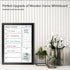 Dry Erase White Board & Weekly Calendar Board, Magnetic Whiteboard for Wall, 13“x17" Solid Wood Black Framed Message