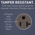 Legrand radiant 1597TRA 15 Amp GFCI Self Test Tamper Resistant Duplex Outlet with Audible Alarm, Brown