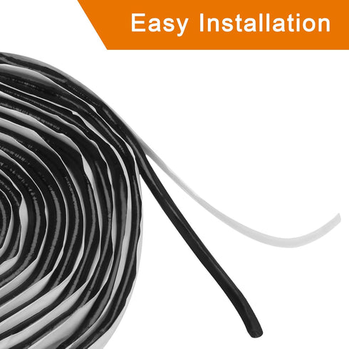 Coitak Butyl Sealant Putty Tape, Diameter 3/8" x 13 Feet Extra Thick Rubber Sealant for Leak Proof Repair