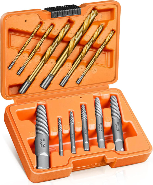12 Pcs Screw Extractor and Left Hand Drill Bits Set, Easy Out