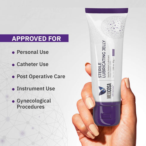 (4 2.9oz) Medcosa Sterile Lube - Surgical Lube - Medical Lubricant - for Body Piercing - Water Based Lubricating Jelly