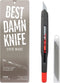 VViViD Best Damn Knife, Heavy Duty Utility Blade with Sturdy Safety Lock and 10 Replacement Blades