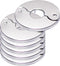 Floor and Ceiling Plate Cover Split Flange Replacement Kit, Fits 3/4 Inch IPS Galvanized or 1 Inch Copper Pipe, Chrome