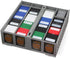 BCW Collectible Card Bin - Single Gray | Storage Box for Trading Cards | Holds 3200 Cards | Includes 4 Partitions
