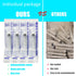 5 Pack 10ml Plastic Syringe with Needle, Syringe for Liquid, Oral, Scientific Labs, Individually Wrapped