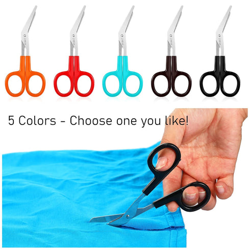Tarpop 48 4.8 Inches, 5 Pcs Gauze Scissors for Nurses Medical Small Bandage Scissors Bulk Heavy Duty Safety Mini Gifts