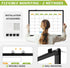 Dry Erase Calendar Whiteboard for Wall, 24" x 18" Magnetic Monthly White Board, Black Aluminum Frame for Planning,