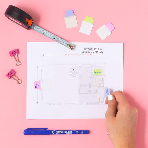 Avery Mini Ultra Tabs, 1" x 1.5", 2-Side Writable, Assorted Pastel Colors, 40 Repositionable Tabs