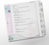 Baker's Recipe Organizer Kit: LONG Index Tabs for Three-ring Binder with Cover
