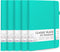 Feela 5 Pack Notebooks Journals Bulk, Hardcover Classic Ruled Journals with Pen Holder for Women, Girls, School Supplies