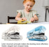 Small Handheld Stapler, Easy to Use, Practical, Durable, 2pcs for Office (White Blue)