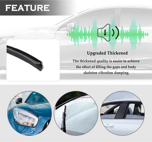 13FT Car Headlight Sealant Butyl Tape, Universal Butyl Sealant Tape for Car Accessories