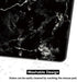 Audimi Mouse Pad, Medium Anti-Slip Base Mouse Mat for PC Office Working Gaming, Black Marble
