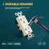 20 2 3 5-20R, 10 Pack TOPELER Amp Decorator Wall Receptacle, Standard Electrical Power Outlets w/Plate, Pole Wire