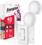 Energizer LED Puck Lights, Wall Switch Remote, 2 Pack, Battery Operated, Under