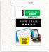 Five Star 3 Ring Binder, 1 Inch Binder with D Rings, Customizable Clear View Cover, White