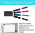 cinch! 17x12-Inch Magnetic Weekly Planner/Calendar for Fridge - Stain Resistant Dry Erase Whiteboard with Markers