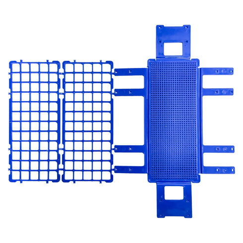 3 Packs Plastic Test Tube Rack, 60 Holes Holder for 16mm Tubes, Blue, Detachable