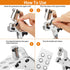 Grommet Tool Kit Eyelet Plier, IMLIKE Handheld Puncher Set with 500pcs 3/8 inch Silver Grommets, Manual Eyelet Kits