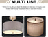 13" 3/8" 13.5-15" Round Lampshade Diffuser, Diameter with Center Hole Diffuser Lamp Shade for Drum Style Lampshades