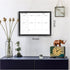 White Board Weekly Calendar - Dry Erase Planner for Wall, 16"X12", Black Solid Wood Frame, Magnetic Whiteboard